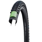 Pneu de v�lo - schwalbe - marathon perf greeng - dualguard - 28x215 - noir r�fl�chissant