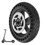 Roue plein arri�re pour xiaomi trottinette m365 / 1s / essential / 3 avec moyeu et disque de frein pneu ...