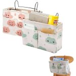Poche de lit organisateur wovte 2 pcs organisateur de chevet lit rangement pour lit mezzanine sac de ...