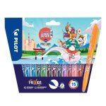 Pochette de 15 stylos roller pilot frixion effaables couleurs assorties