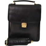 Sacoche - hexagona - 111943 - cuir - noir - bandouli�re - 23x27x10cm