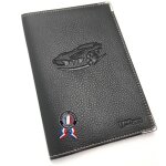 Pochette carte grise auto noir accessoire auto etui protge carte grise assurance et permis housse range ...