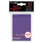 Pochettes pour cartes - ultra pro - solid violet - 50 pochettes - format magic pokemon - sans pvc