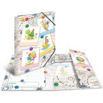 Pochette - herma - a3 - carton durable - motifs color�s - fermeture �lastique