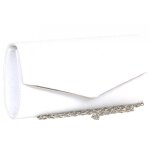 Pochette crmonie - nyls cration - pochette femme blanche strass sac soiree mariage minaudiere celyst ...