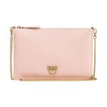 Pochette en cuir pour femme - pinko - rosa - primavera / estate 2023