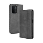 Pochette etui housse cuir  clapet pour oppo a54 5g - nobrand - noir - souple - aimante