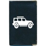 Pochette etui protection porte carte grise en cuir noir - papiers voiture - permis de conduire personnalis ...