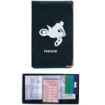 Pochette etui protection porte carte grise - papiers voiture - permis de conduire en cuir moto cross ...