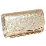 Pochette crmonie - nyls cration - pochette femme doree gold brillante mariage soiree jollia - jaune ...