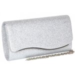 Pochette crmonie - nyls cration - pochette femme grise argent brillante mariage soiree jollia - gris ...