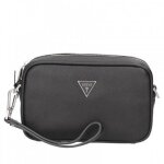 Sac � �paule bandouli�re - guess - torino small necessaire - noir - 100% polyur�thane - homme