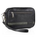 Pochette - lois - vin noir - co - cuir - homme - port main