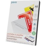 Pochettes de plastification � chaud a3 brillantes - pavo - 2 x 100 microns