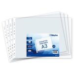 Pochettes transparentes pour classeur - waytex - a3 - 75 microns - ouverture en haut - lot de 10 Pochettes transparentes pour classeur - waytex - a3 - 75 microns - ouverture en haut - lot de 10