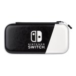 Pochette de transport slim deluxe noir et blanc pour consoles nintendo switch / lite / oled