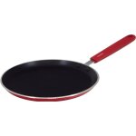 Poêle antiadhésive rouge de 24 cm de diamètre et 18 cm de hauteur pancake crêpes Poêle antiadhésive rouge de 24 cm de diamètre et 18 cm de hauteur pancake crêpes