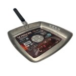 Venteo po�le barbecue inox avec poign�e ergonomique amovible grille bbq en acier inoxydable r�sistant ...