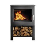 Pole  bois ario bucher en fonte noir - 67kw - 625 x 975 x 435 cm