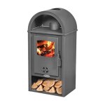 Poêle à bois - sannover thermique - dikar - 10 kw - bûches 35 cm - Évacuation dessus Poêle à bois - sannover thermique - dikar - 10 kw - bûches 35 cm - Évacuation dessus