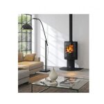 Po�le � bois - godin - 411110noir - 10 kw - fonte - 70 m2