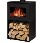 Po�le � bois matteo 10 b�ches 50cm - noir