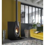 Po�le � bois - invicta ovatio - 5 kw - b�ches 32 cm