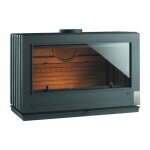 Po�le � bois - invicta - p912804 - 12 kw - fonte - vision panoramique