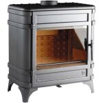 Po�le � bois - invicta - siam - 12 kw - fonte - anthracite