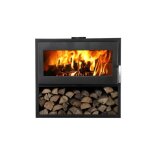 Po�le � bois - supra - larry b�cher - 85 kw - acier - �tanche - b�cher int�gr�