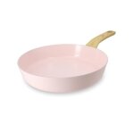 Poele colorama 24cm en aluminium recycle rose induction