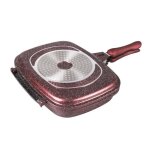 Po�le - royal swiss - double face - marbre - bordeaux - chaleur bien distribu�e