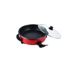 Po�le �lectrique multifonction - royal swiss - 42 cm - 1500w - rouge - tous feux sauf induction