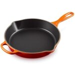 Po�le � frire - le creuset - signature - 26 cm - fonte �maill�e - poign�e dassistance