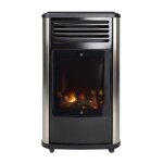 Poele à gaz 3. 4kw noir effet feu de bois 3 niveaux de chauffe 40 - 80m2 manhattan Poele à gaz 3. 4kw noir effet feu de bois 3 niveaux de chauffe 40 - 80m2 manhattan