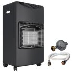 Poele � gaz 4200w 3 niveaux de chauffe allumage piezo grands volumes + tuyau et d�tendeur butane intec ...