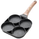 Poêle à omelette à 4 trous pour les oeufs hamburger jambon pancake maker poêles à frire antiadhésives ... Poêle à omelette à 4 trous pour les oeufs hamburger jambon pancake maker poêles à frire antiadhésives ...