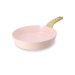 Poele colorama 20cm en aluminium recycle rose induction