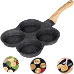 Pole sauteuse faon pierre  oeufs anti - adhrente avec 4 tasses pole  poacher pour faire frire des ...