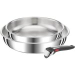 Poêles - tefal - ingenio preference - lot de 2 - 24 / 28 cm - poignée amovible - acier inoxydable Poêles - tefal - ingenio preference - lot de 2 - 24 / 28 cm - poignée amovible - acier inoxydable