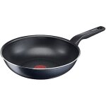 Pole wok - tefal - c38519 xl force - 28 cm - revtement anti - adhsif - indicateur de temprature