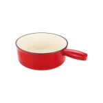 Polon  fondue - table et cook - 2 personnes - 20cm - en fonte maille - rouge