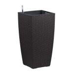 Poetic - bac casa mesh carr� haut 3058 granite - l 299 x l 299 x h 574 cm 12l - avec r�serve deau