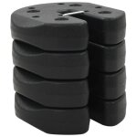 Poids pour belvdre vidaxl - 4 pcs noir 220x50 mm - accessoire pour tente ou belvdre de jardin