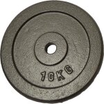 Poids disque en fonte 10 kgs sporti france - noir - tu Poids disque en fonte 10 kgs sporti france - noir - tu