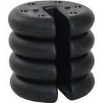 Outsunny - poids parasol - hdpe - 25x25x6cm - noir