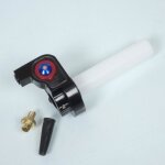 Poigne de gaz dacclrateur tirage rapide noir rouge pour moto 50  boite 266133 - 1n