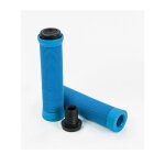 Poign�es de guidon slamm pro bar grips 129mm bleues pour bmx