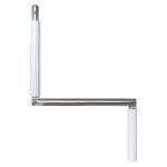 Poignée de manivelle - acier - gris - d. 12 mm - l. 440 mm - volet roulant Poignée de manivelle - acier - gris - d. 12 mm - l. 440 mm - volet roulant