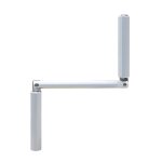 Poignée de manivelle - geiger - aluminium - diamètre 14 mm - longueur 140 mm - volet roulant Poignée de manivelle - geiger - aluminium - diamètre 14 mm - longueur 140 mm - volet roulant